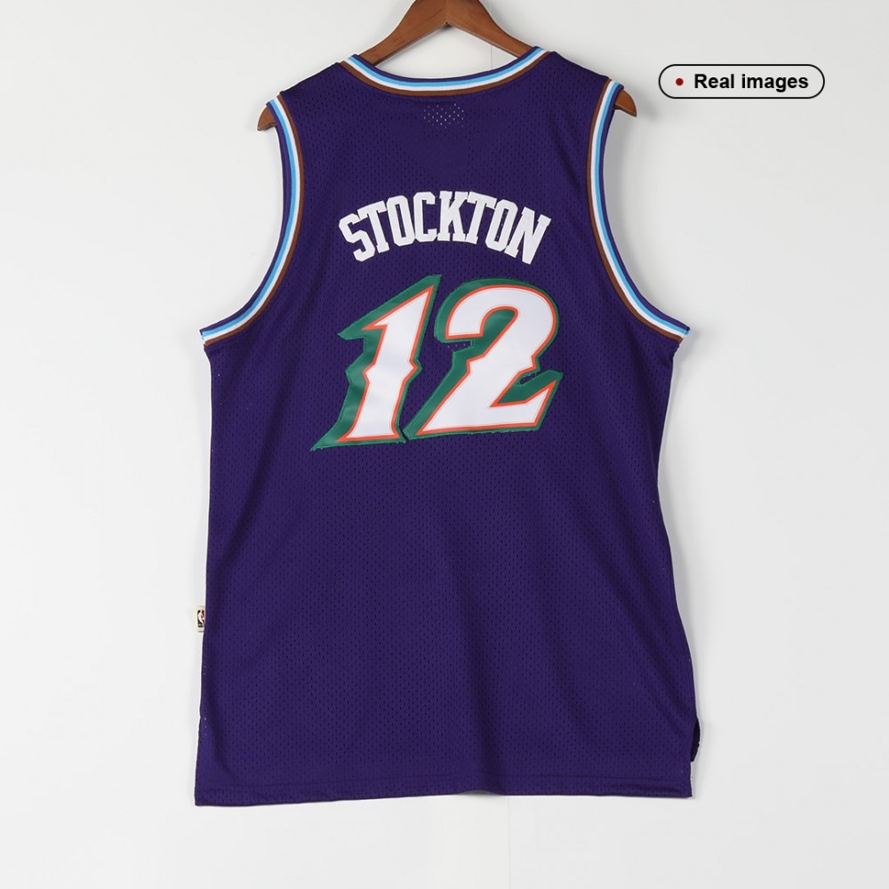 Utah Jazz John Stockton #12 Adidas Purple 1996/97 Swingman NBA Jersey-Pro Kit Vault | Brand New 26/27 Sports Jerseys